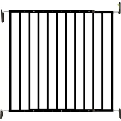 Barrière de Sécurité Nordlinger PRO - 64-113cm - Noir - Métal - Publicité Barrière de Sécurité Nordlinger PRO - 64-113cm - Noir - Métal - Publicité