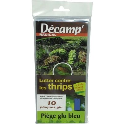 Décamp Piège à glu bleu - Piège à insectes - Publicité Décamp Piège à glu bleu - Piège à insectes - Publicité