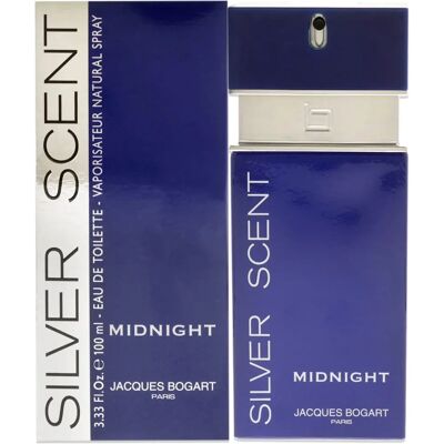 Jacques Bogart Silver Scent Midnight Eau de Toilette pour Hommes - 100ml - Publicité Jacques Bogart Silver Scent Midnight Eau de Toilette pour Hommes - 100ml - Publicité