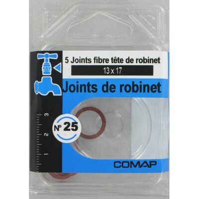 Joint en fibre 13x17 mm - Pièces de robinetterie Joint en fibre 13x17 mm - Pièces de robinetterie