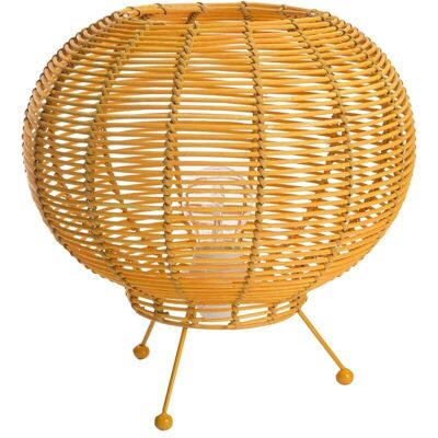 LUSSIOL 233745 Poster Lamp - Geel Rattan LUSSIOL 233745 Poster Lamp - Geel Rattan