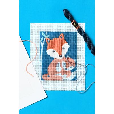 Kit Tapisserie Renard DMC - Facile, Coloré 13x18cm - Publicité Kit Tapisserie Renard DMC - Facile, Coloré 13x18cm - Publicité