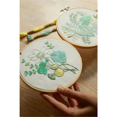 DMC Water Garden Embroidery Kit - Intermediate Stitching DMC Water Garden Embroidery Kit - Intermediate Stitching