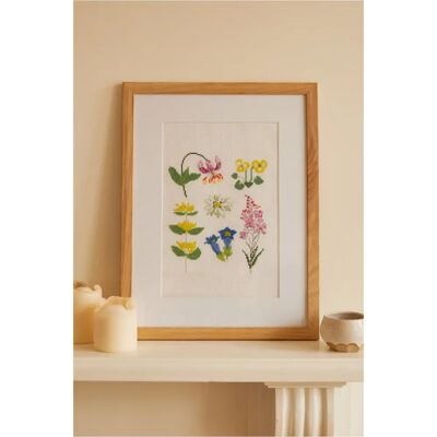 DMC Meadow Flowers Cross Stitch Kit - Craft Toy DMC Meadow Flowers Cross Stitch Kit - Craft Toy