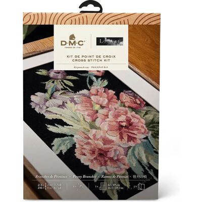 DMC Louvre Pivoines Cross Stitch Kit - Art DMC Louvre Pivoines Cross Stitch Kit - Art