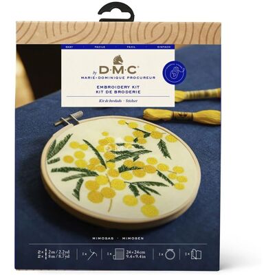 DMC - Mimosas - 14x14 cm - Embroidery kit DMC - Mimosas - 14x14 cm - Embroidery kit
