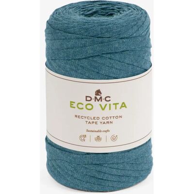 DMC - Eco Vita Tape Yarn 7 - Blue - Recycled fibers - Yarn DMC - Eco Vita Tape Yarn 7 - Blue - Recycled fibers - Yarn