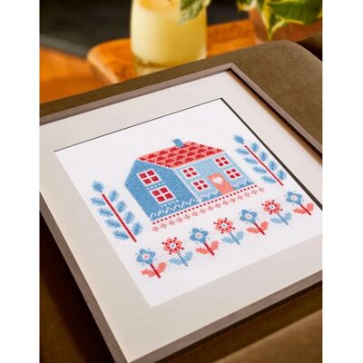 DMC - Folk Cottage - Jo Aston - Interm. - Cross Stitch Kit DMC - Folk Cottage - Jo Aston - Interm. - Cross Stitch Kit