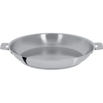 Cristel P24Q Poêle tout usage - Acier inox 18/10 - Compatible induction - Publicité Cristel P24Q Poêle tout usage - Acier inox 18/10 - Compatible induction - Publicité