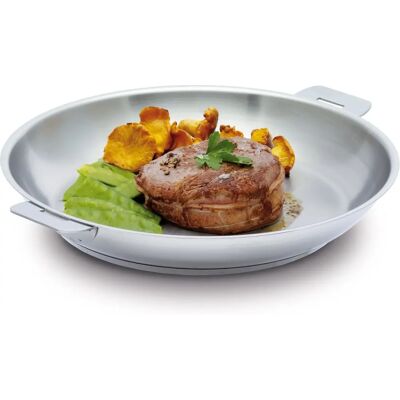 Poêle en inox Mutine 16cm - Cristel - Publicité Poêle en inox Mutine 16cm - Cristel - Publicité