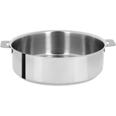 Cristel Mutine 28cm Sauteuse en Inox - Compatible Induction - Publicité Cristel Mutine 28cm Sauteuse en Inox - Compatible Induction - Publicité