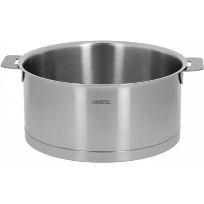 Cocotte en inox Cristel F22QL - Poignée amovible - Publicité Cocotte en inox Cristel F22QL - Poignée amovible - Publicité