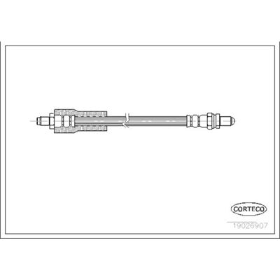 Corteco 19026907 Bagbremse slange - Bremse slange Corteco 19026907 Bagbremse slange - Bremse slange