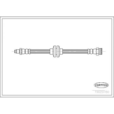 Corteco 19029780 Tub de frână spate - Alfa Romeo 147 156 Corteco 19029780 Tub de frână spate - Alfa Romeo 147 156
