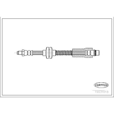 Corteco 19031618 Front Brake Hose - Brake Part Corteco 19031618 Front Brake Hose - Brake Part