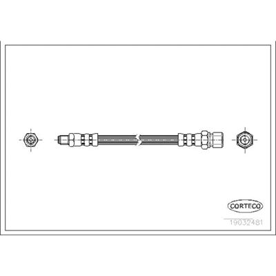 Furtun de frână spate Corteco G-Class Furtun de frână spate Corteco G-Class