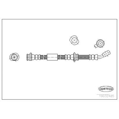 CORTECO 19032485 Fleksibel bremserør - Brake Hose CORTECO 19032485 Fleksibel bremserør - Brake Hose