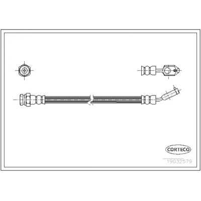 Corteco 19032579 Bremse slange - Brake Hose Corteco 19032579 Bremse slange - Brake Hose