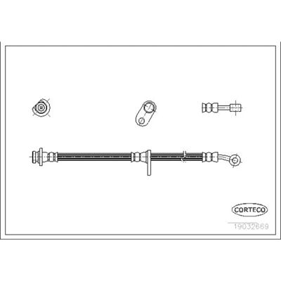 Corteco bremse slange - Højre foran - Honda CR-V 19032669 Corteco bremse slange - Højre foran - Honda CR-V 19032669