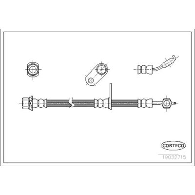 Corteco Modello 19032715 Molla freno anteriore - Pezzo di freno Corteco Modello 19032715 Molla freno anteriore - Pezzo di freno