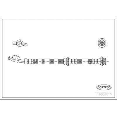 Corteco Nissan Primera bremseslange - Venstre foraksel 440mm Corteco Nissan Primera bremseslange - Venstre foraksel 440mm