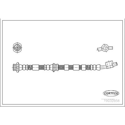 Corteco Model 19032856 Forbremse slange - Forbremse slange Corteco Model 19032856 Forbremse slange - Forbremse slange