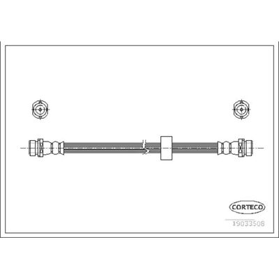 Tubo freno posteriore Corteco 19033508 per Mazda Tribute Tubo freno posteriore Corteco 19033508 per Mazda Tribute