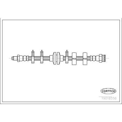 Corteco 19018558 Furtun de frână - Pentru Alfa Romeo 145, 146, 155, Gtv, Spider Corteco 19018558 Furtun de frână - Pentru Alfa Romeo 145, 146, 155, Gtv, Spider