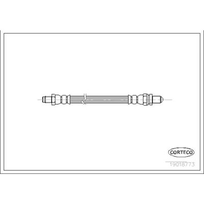 Corteco 19018773 Sârmă de Frână - Față și Spate - 320mm Corteco 19018773 Sârmă de Frână - Față și Spate - 320mm