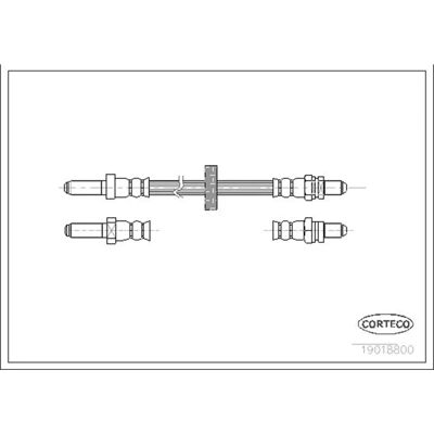 Corteco Bagaksel Bremsehylse til Ford Escort Orion - 260mm Corteco Bagaksel Bremsehylse til Ford Escort Orion - 260mm