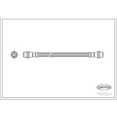 Corteco 19025893 Colector de frână - Axul spate 170mm Corteco 19025893 Colector de frână - Axul spate 170mm