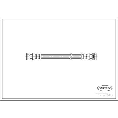 Corteco Mazda 121 323 Baghøjre bremse slange - Bremse slange Corteco Mazda 121 323 Baghøjre bremse slange - Bremse slange