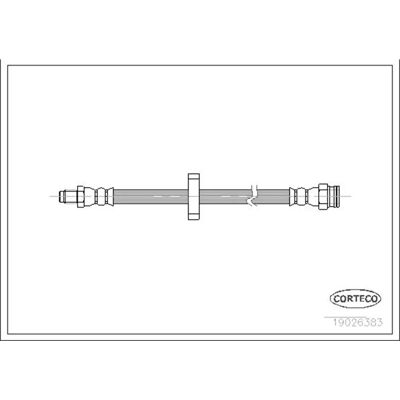 Corteco Modello 19026383 Flessibile Del Freno - Tipo di freno Corteco Modello 19026383 Flessibile Del Freno - Tipo di freno