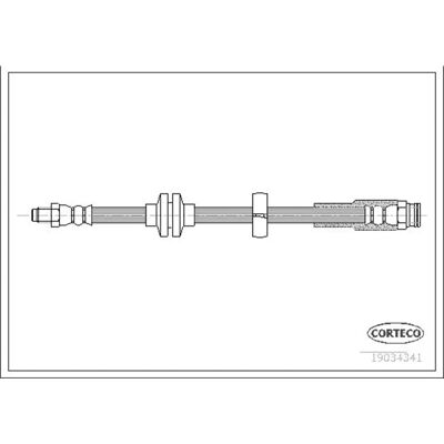 Corteco 19034341 Tubo Freno Posteriore - Flessibile Freno Corteco 19034341 Tubo Freno Posteriore - Flessibile Freno