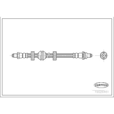 Corteco 19026461 Tubo Freno - Asse posteriore Ford Mondeo Corteco 19026461 Tubo Freno - Asse posteriore Ford Mondeo