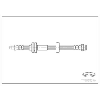 Corteco 19035270 Ευέλικτος σωλήνας φρένων για Fiat Ducato Corteco 19035270 Ευέλικτος σωλήνας φρένων για Fiat Ducato