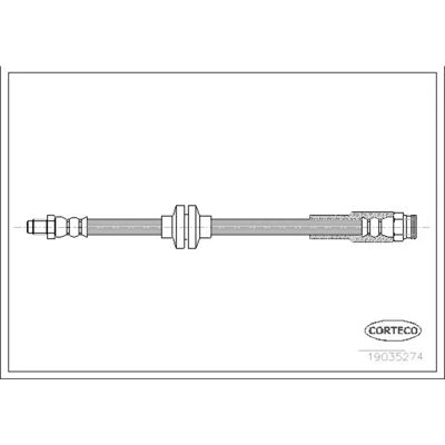 Corteco 19035274 Fleksibel bremse-slange til Fiat Ducato Corteco 19035274 Fleksibel bremse-slange til Fiat Ducato