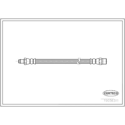 Corteco 19036311 Fleksibel bremserør bagaksel 340mm BMW 5 Touring Corteco 19036311 Fleksibel bremserør bagaksel 340mm BMW 5 Touring