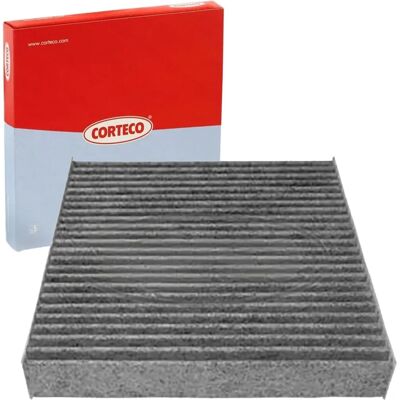 Corteco Luftfilter - Interiør - Aktivt kullstoff - 195x187x30mm Corteco Luftfilter - Interiør - Aktivt kullstoff - 195x187x30mm