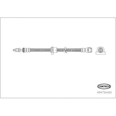 Corteco Model 49478480 - Bremseslange Corteco Model 49478480 - Bremseslange