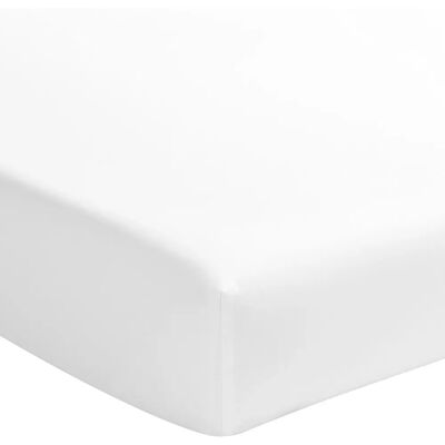 Lenzuola in satin di cotone bianco ESSIX - 160x200 cm Lenzuola in satin di cotone bianco ESSIX - 160x200 cm