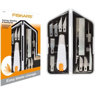 Fiskars Messer-, Meißel- und Säge-Set - Profi-Qualität Fiskars Messer-, Meißel- und Säge-Set - Profi-Qualität