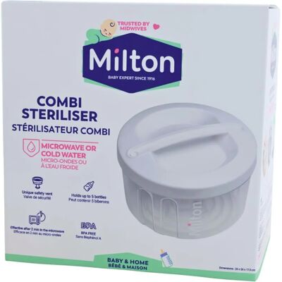 Milton Combi Sterilisator - Mikrovågsugn eller Kallt Vatten Milton Combi Sterilisator - Mikrovågsugn eller Kallt Vatten