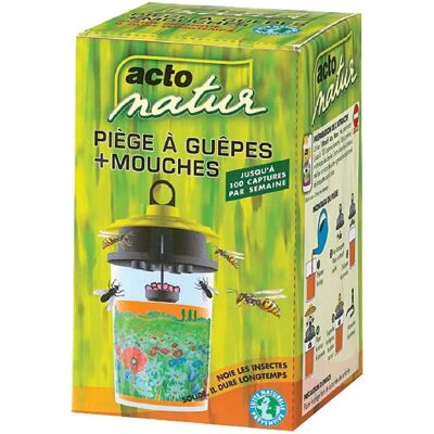 Piège à guêpes et frelons Acto - Contrôle des insectes - Publicité Piège à guêpes et frelons Acto - Contrôle des insectes - Publicité