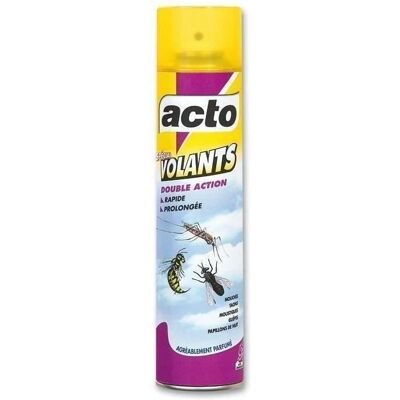 Acto - Aérosol anti-insectes 400 ml - Produit biocide - Précautions d'emploi - Publicité Acto - Aérosol anti-insectes 400 ml - Produit biocide - Précautions d'emploi - Publicité
