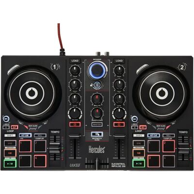 Hercules Inpulse 200 Controlador DJ - Aprenda a mixar com guias de luz Hercules Inpulse 200 Controlador DJ - Aprenda a mixar com guias de luz