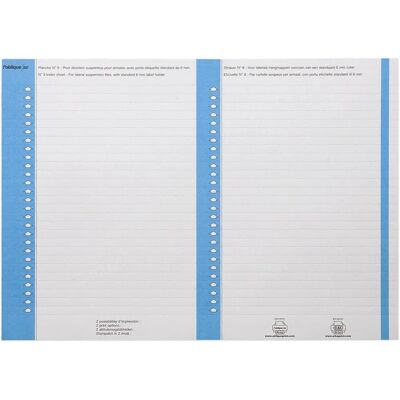 Étiquettes Elba Modèle 8 Reversibles - Bleu - Publicité Étiquettes Elba Modèle 8 Reversibles - Bleu - Publicité