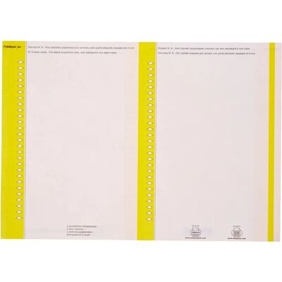 Étiquettes réversibles jaunes Elba pour dossiers suspendus - Étiquette de fichier - Publicité Étiquettes réversibles jaunes Elba pour dossiers suspendus - Étiquette de fichier - Publicité