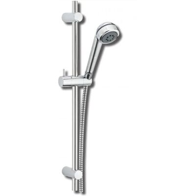 Valentin Juego de Ducha Cobra 2 - 2 Chorros, Acero Inox, Cromo Valentin Juego de Ducha Cobra 2 - 2 Chorros, Acero Inox, Cromo