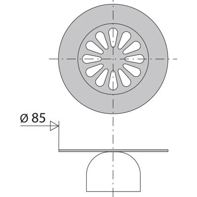 VALENTIN - D.85 - Ø40 - 33 mm - Bellgrillrohr VALENTIN - D.85 - Ø40 - 33 mm - Bellgrillrohr